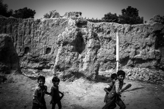 Ruins of a mud house. Shi'a Muslim families in north India congregate at their ancestral villages to observe Muharram and spend the first ten days of the month, till the day of Ashura, together.