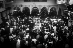 'Taboot' (coffin) and 'Jhoola' (swing) procession. They symbolise the coffin of Imam Hussain and the swing of his six months old son, Ali Asghar, who was killed at the Karbala and is said to be the youngest martyr.